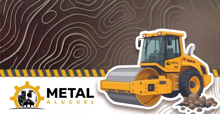 Rolo Compactador - Metal Aluguel
